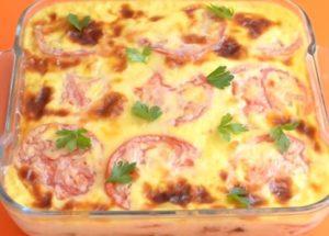 delicious Greek moussaka with eggplant