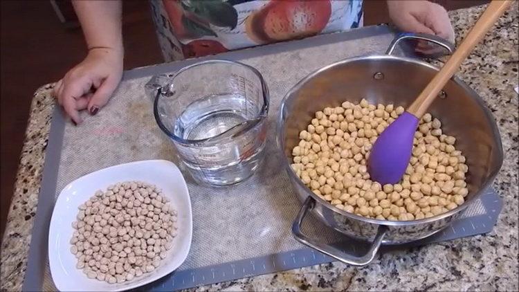 The recipe for delicious chickpeas