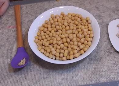 The recipe for delicious  chickpea