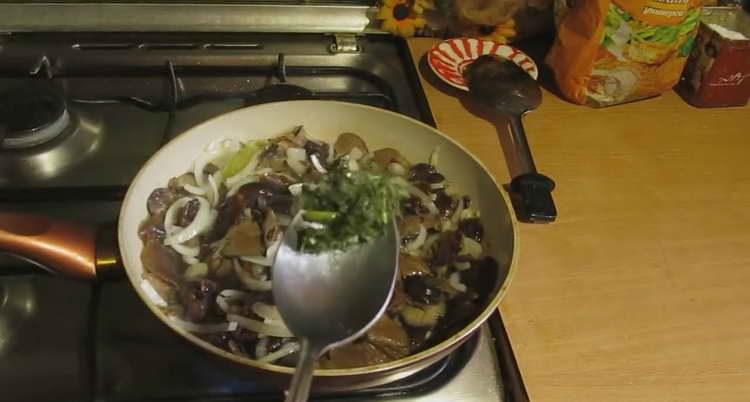 send greens to mushrooms