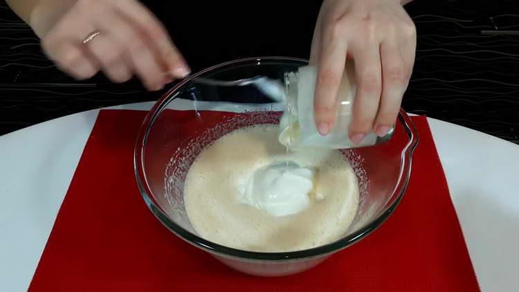 send sour cream to a bowl