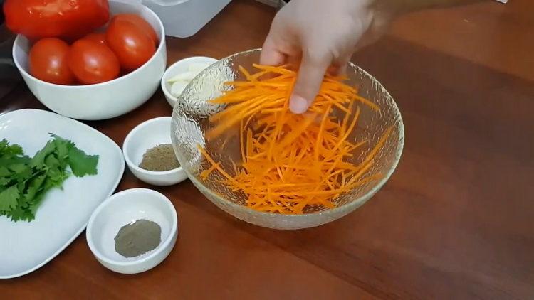 We cook tomatoes in Georgian