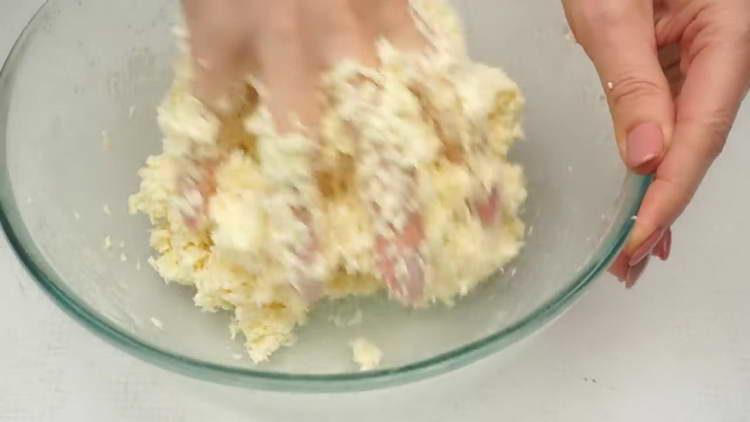 knead the dough with your hands
