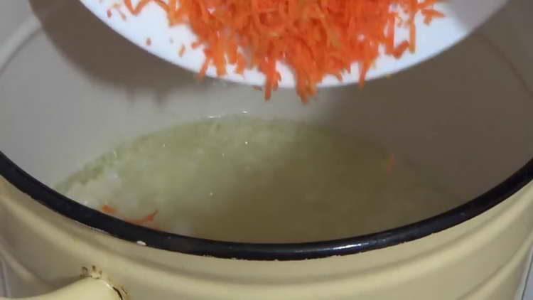 add onions to carrots