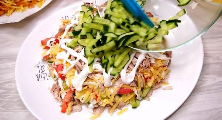 lay out the cucumbers