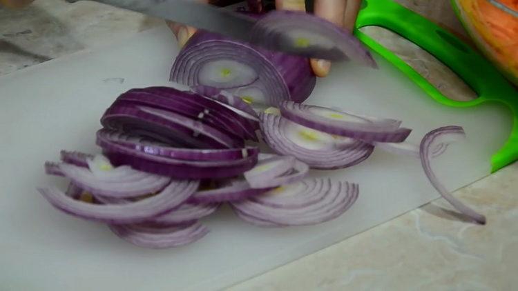 chop the onion