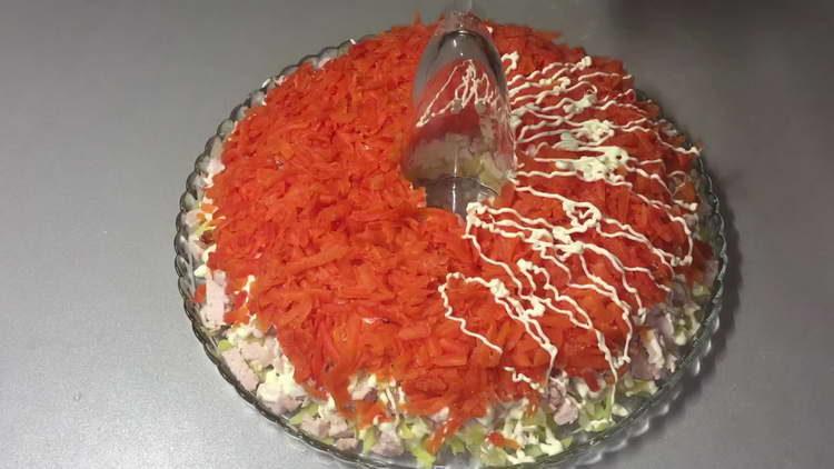 pour with mayonnaise