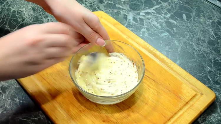 mix sour cream with mustard