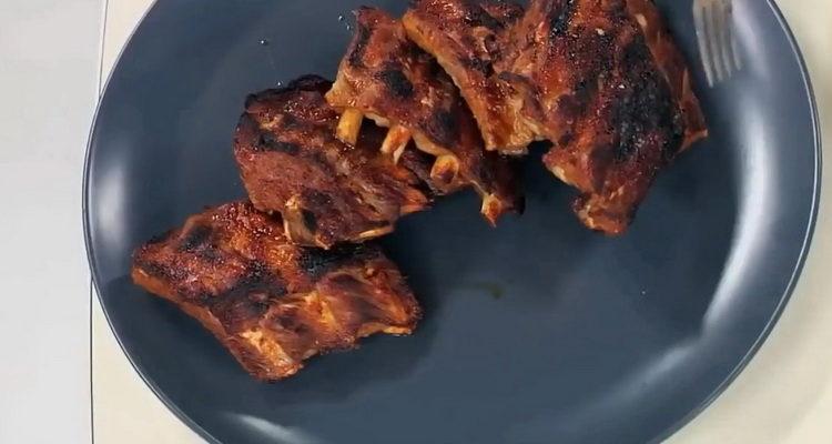 pork ribs in the oven ready