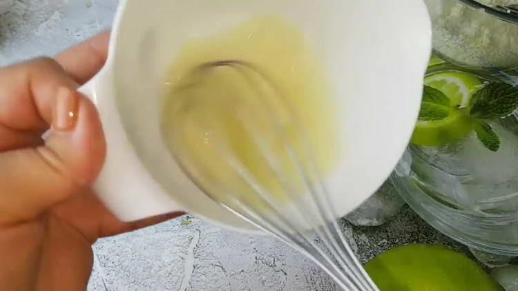 beat eggs with a whisk