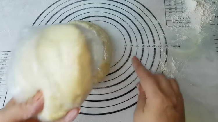 divide the dough into two parts