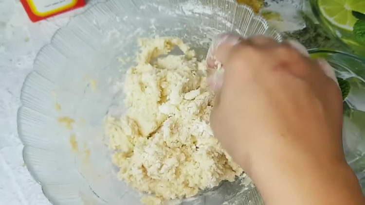 knead a thick dough