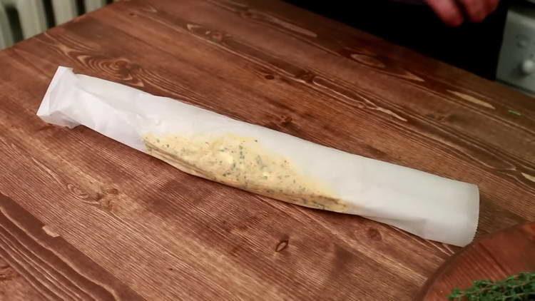 wrap butter in sausage