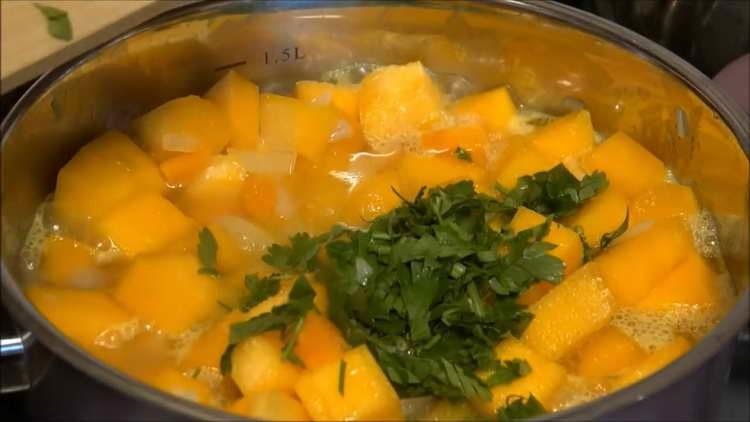 add greens to vegetables