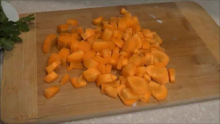chop carrot