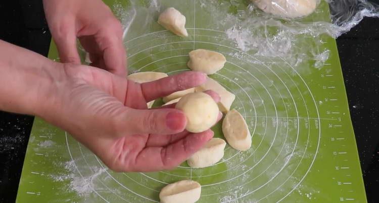 roll balls from a piece