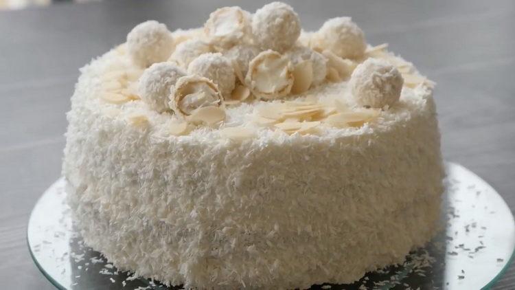 Raffaello cake is ready