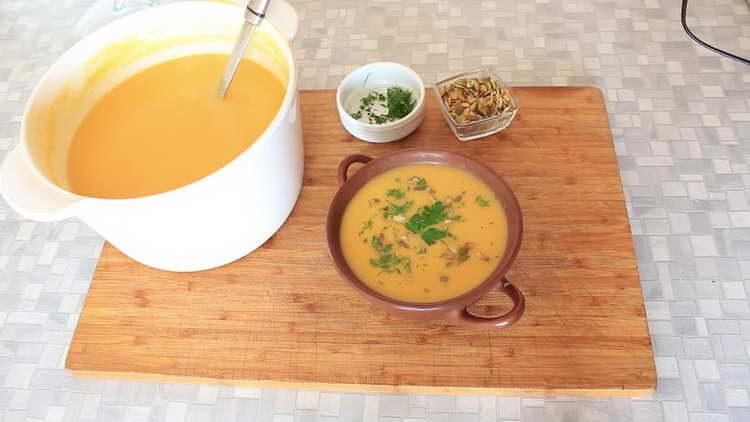 mashed pumpkin soup