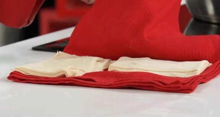 wrap the dough in a towel