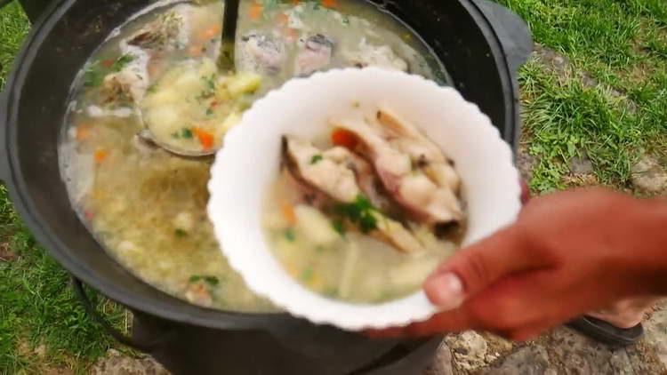 classic ear recipe with potatoes