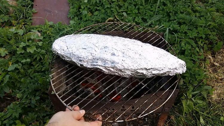 put the fish on the grill