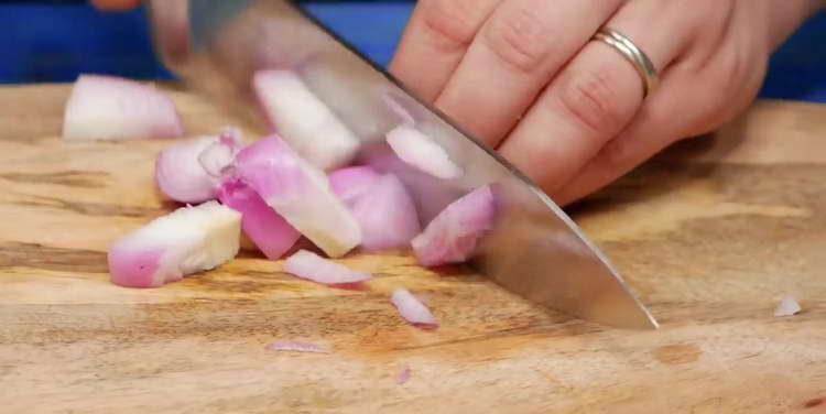 chop red onion