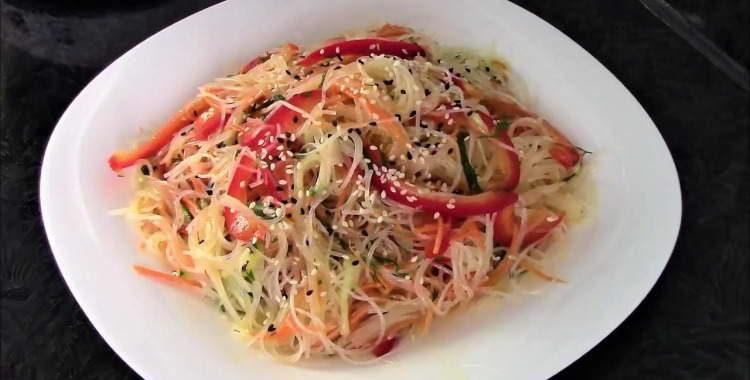 Funchoza salad dressing  Chim Chim