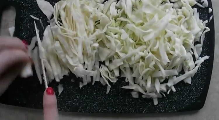 chop the cabbage