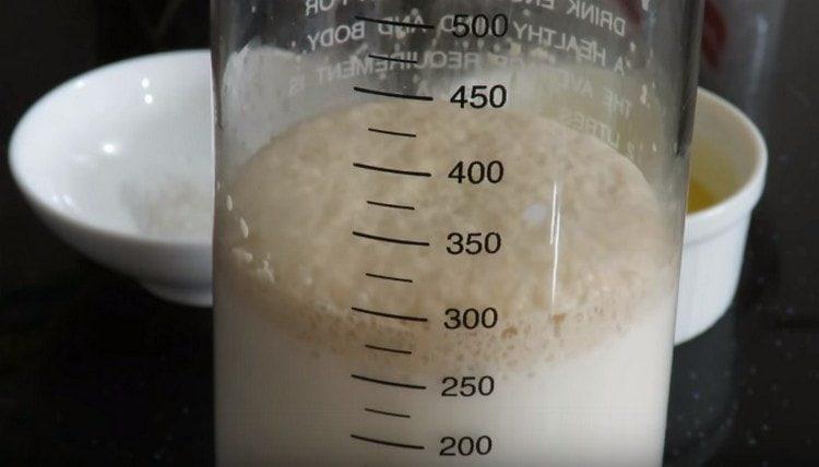 First prepare the dough.