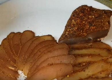 Tasty jerky chicken  breast