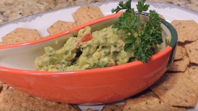 Here's an avocado appetizer we got.