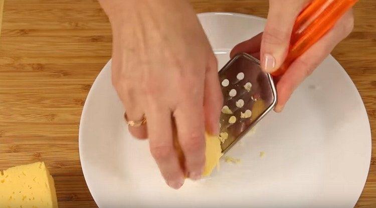Grate the cheese.