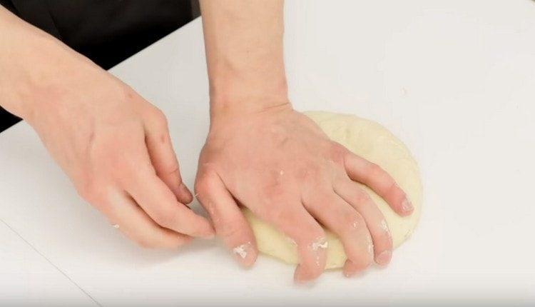Knead a rather tight dough.
