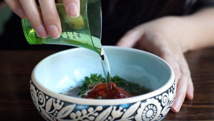 Add vegetable oil as well.