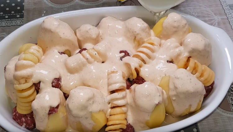 Add water to the mold as well.