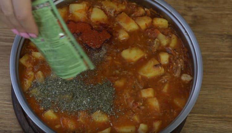 If desired, at this stage, you can add any spices.