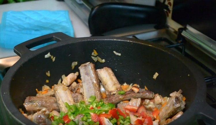 Add pepper to the cauldron.