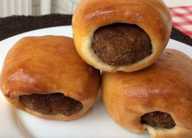 Delicious cutlets  in pastry