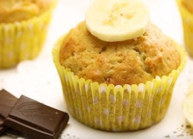 Tender banana muffins 