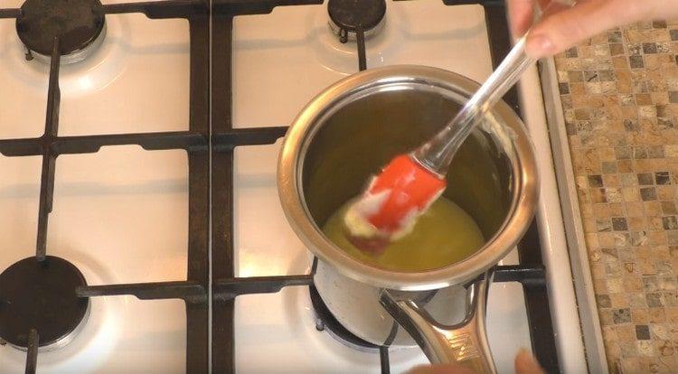 First you need to melt the butter.