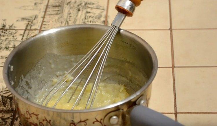 The cream must be allowed to cool.