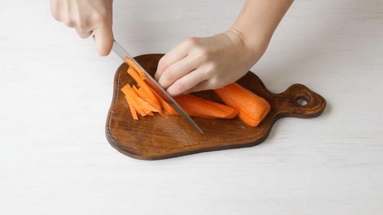chop carrots