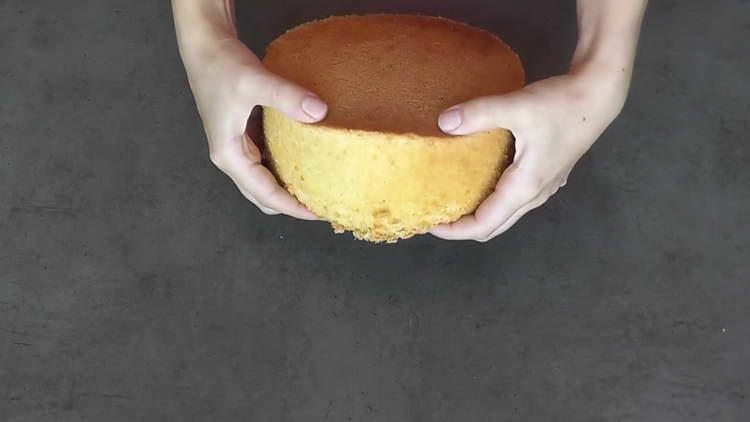 remove foil from biscuit