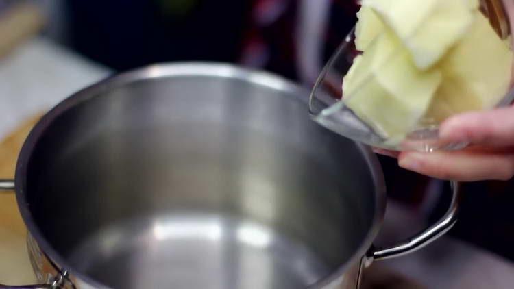 send butter to the pan