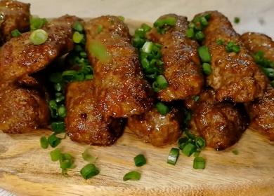 Tasty chevapchichi in the oven 