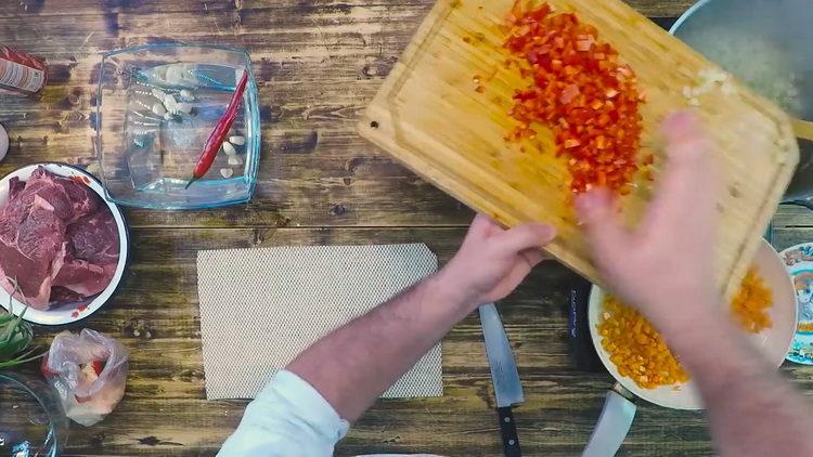 chop the ingredients