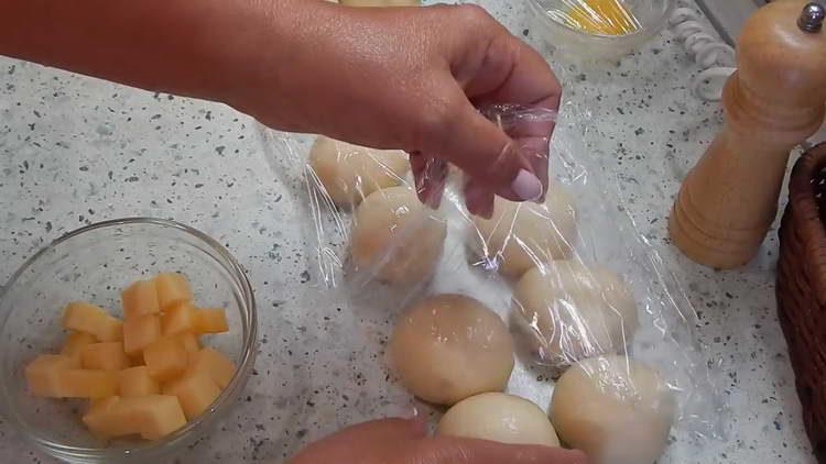 cut cheese into cubes