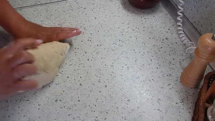 knead the dough with your hands