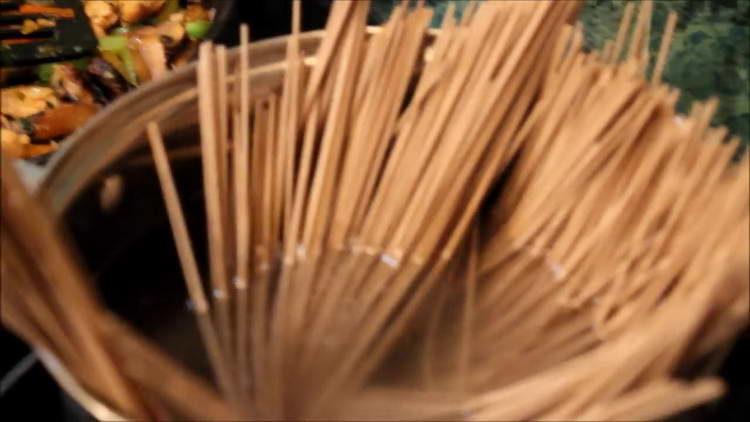 Cook noodles in salted water