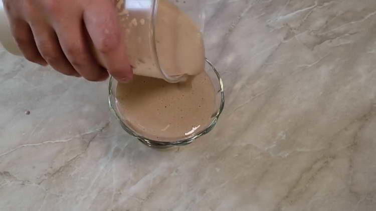 pour the mixture into molds